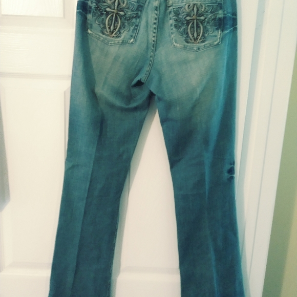 👖CACHE COTTON FLEX DESIGNER🛍 JEANS.SIZE 4,👚VINTAGE 🌺CLOSEOUT SALES! - Picture 3 of 5